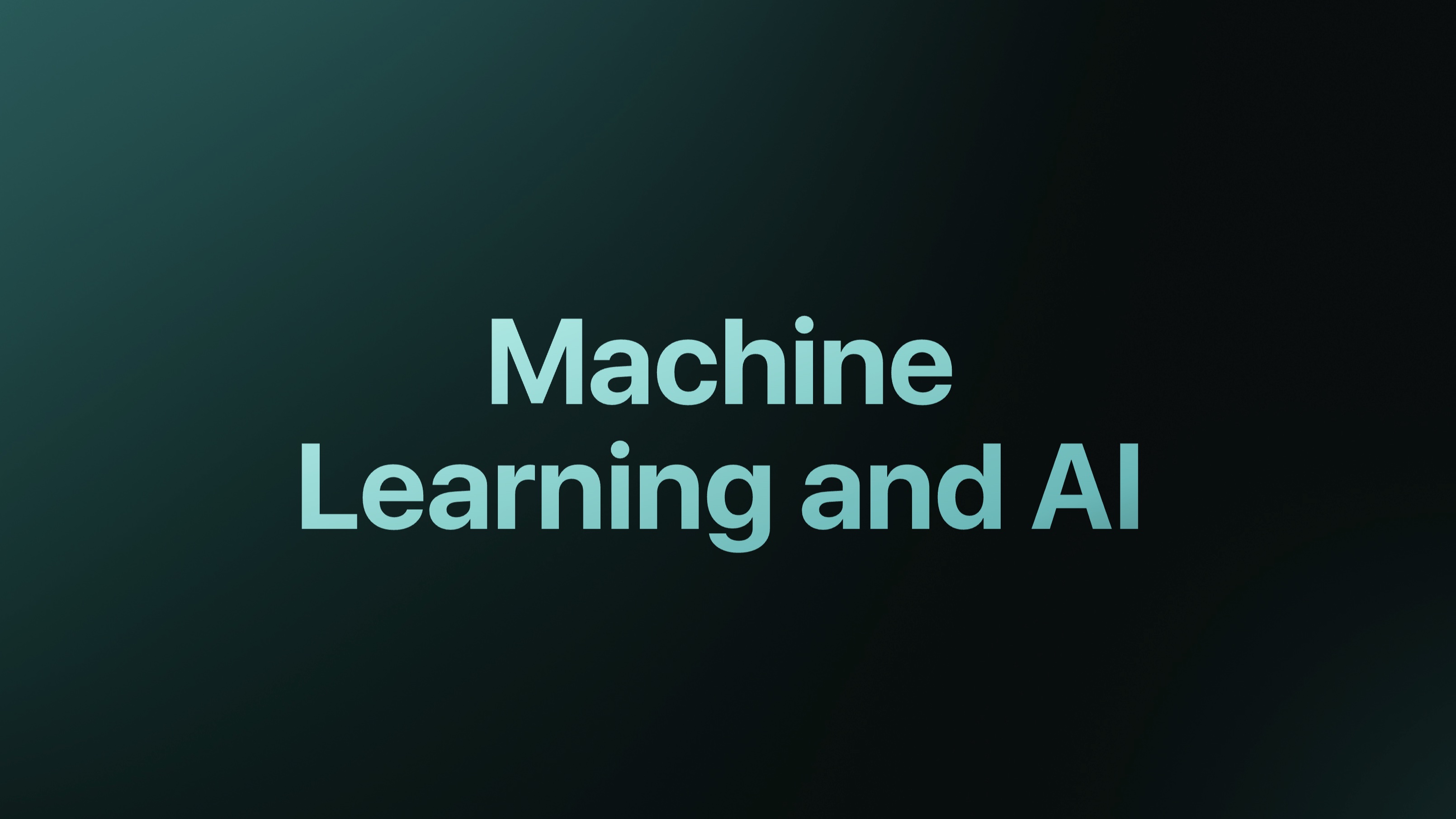 Machine learning at Apple